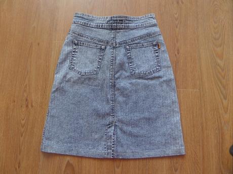 Rifľová sukňa so šnurovačkou, denim,m