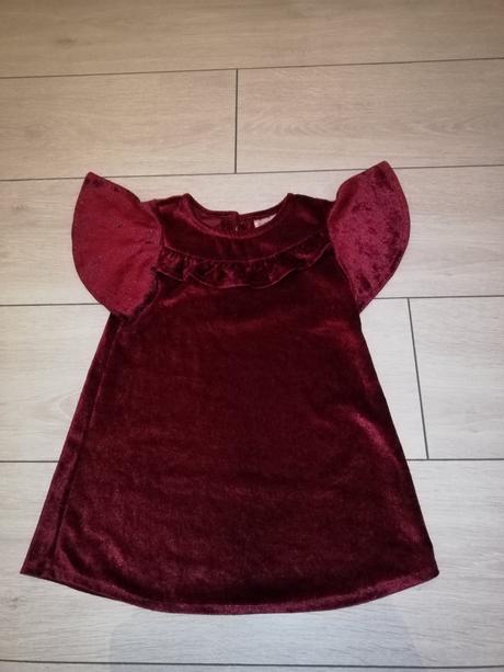 Bordové šaty č.92, baby,92