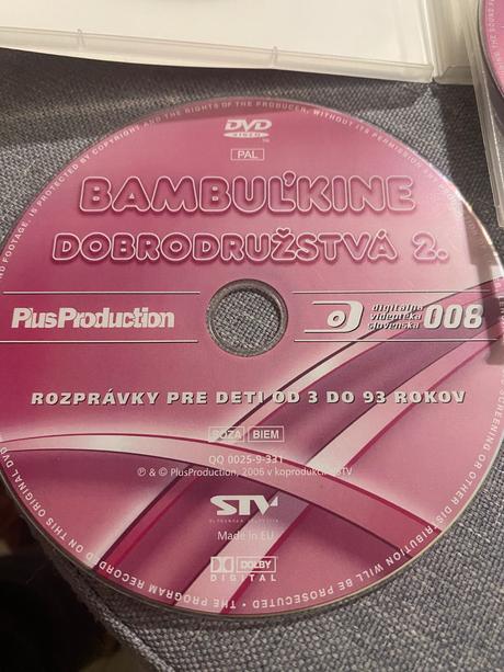 Krásne rozprávkové príbehy bambuľka 3 dvd bez 1 cd,