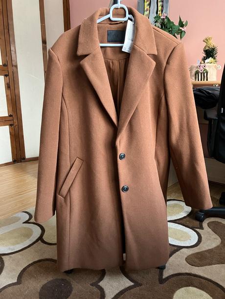 Hnedý kabát, c&a,xxl