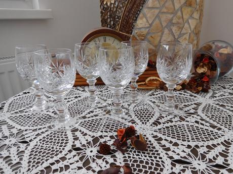 Poháre na víno jemný brus 6 kusov, 