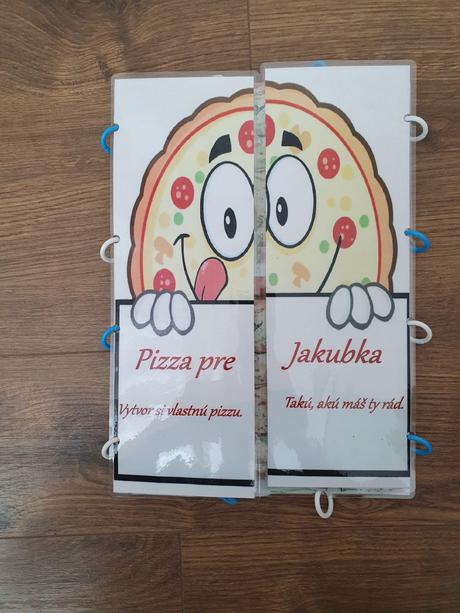 Zošit pizza na suchy zips od 2 rokov, 