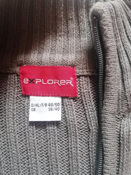 Sveter na zips 48/50, l