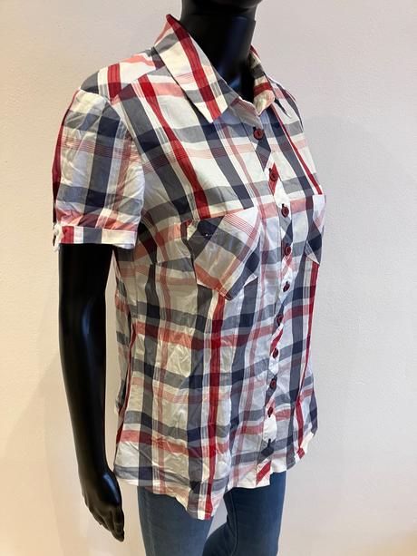 Dámska kockovaná košeľa rouge avenue (xl), xl
