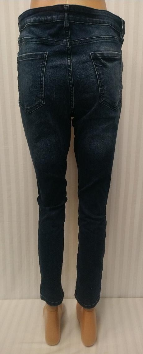 Dámske tmavo modré elastické rifle, f&f, l, f&f,l