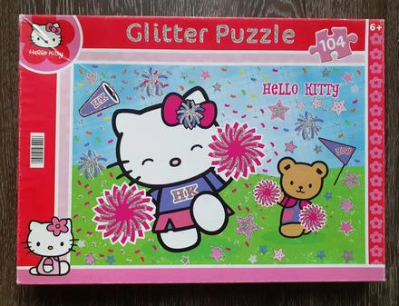 Trblietavé puzzle hello kitty - 104 ks,