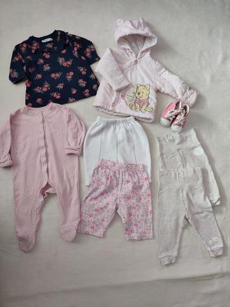 Dievčenské oblečenie mix 3-6m, 68–80