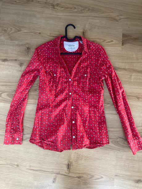 Červená košeľa, mango,s