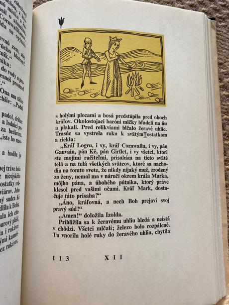 Stará retro kniha román o tristanovi a izolde, 