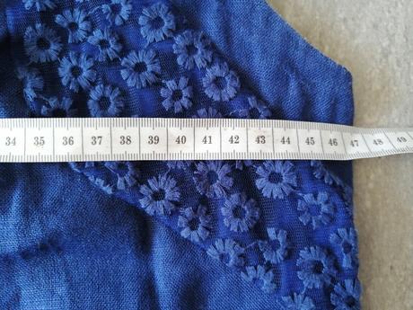 Ľanové šaty next a-tvar, v m, kráľovská modrá, next,m