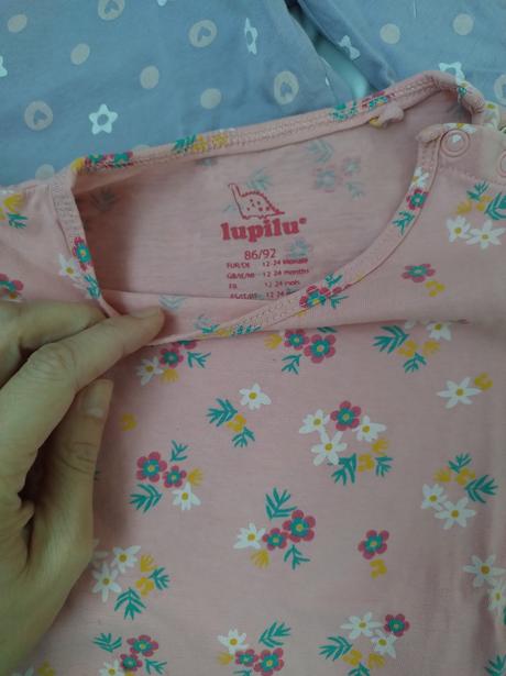 Tričká s dlhým rukávom, v. 86/92, lupilu,86