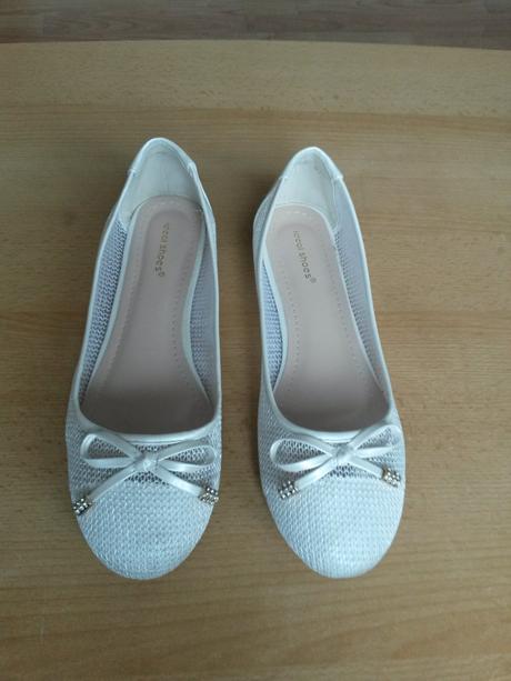 Nové biele balerínky, veľkosť 39/40, 40