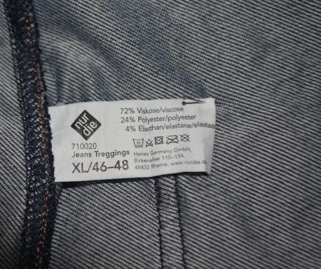 Nur die, dámske tregíny v džínsovom vzhľade xxl, xxl