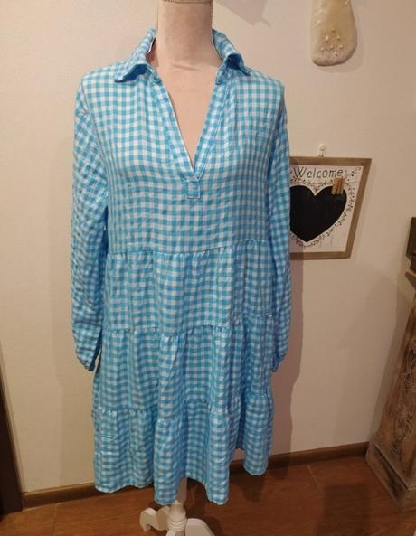 Karované šaty, madonna,l / m / s