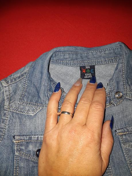 Pekná riflovinová košielka, 104