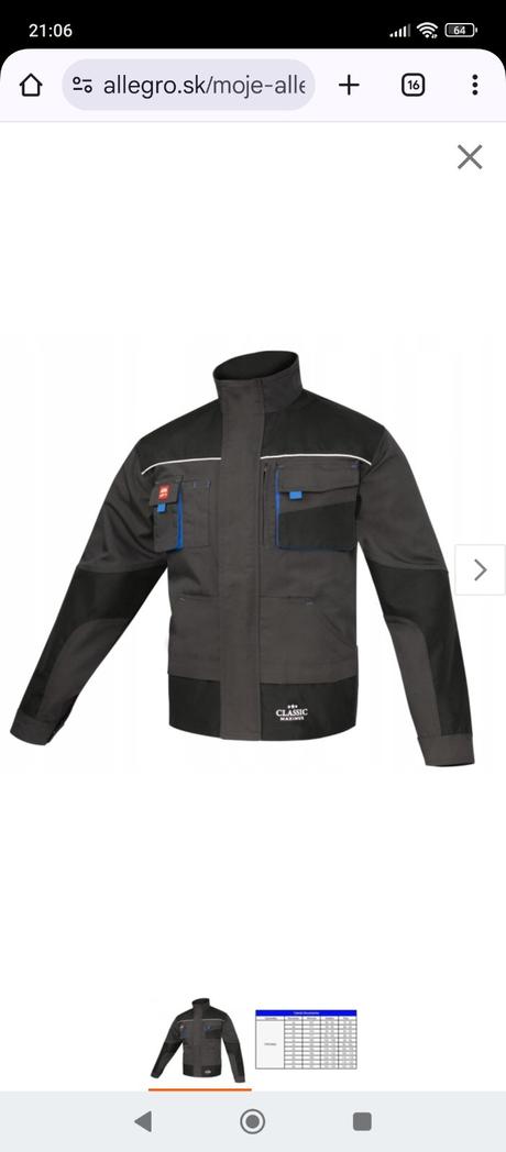 Monterková blúza veľ. 62, 62