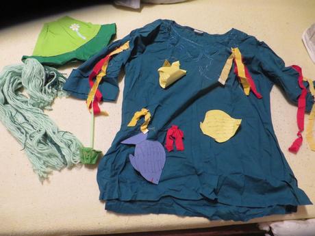 Vodník - maska hand made - s klobúkom, 