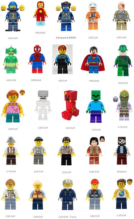 Originálne lego figúrky, panáčikovia, postavičky,