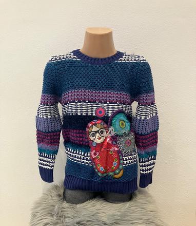 Dievčenský sveter farebný desigual (5-6r.), desigual,110 / 116