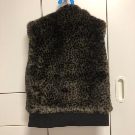 Huňatá kožušinková vesta, h&m,152