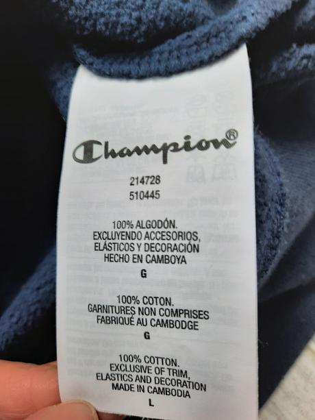 Pánska sivomodrá mikina champion veľ. l, champion,l