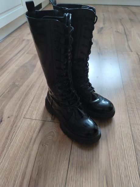 Lesklé vysoké čižmy, 36