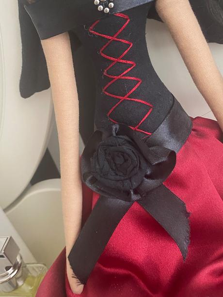 Gothic dekoratívna krasna tilda anjel bábika-65 cm, 