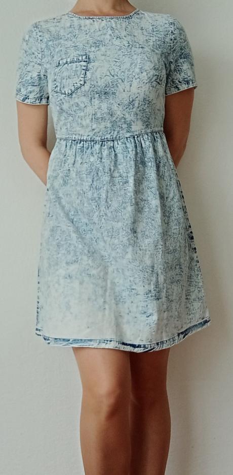 Bavlnené šaty z tenkej rifloviny (už s poštovným), xs