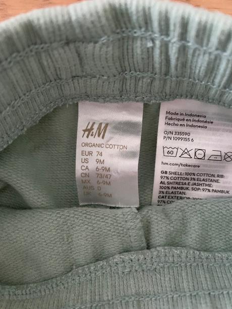 Tepláky 74, h&m,74