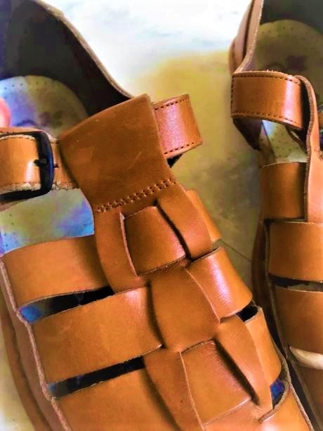 Celokožené sandále, rieker,42