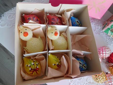 Veľkonočné fúkané závesné ozdoby kuriatká+vajíčka,