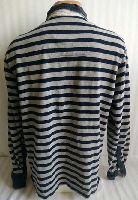 Pánske modro sivé tričko, casual, l