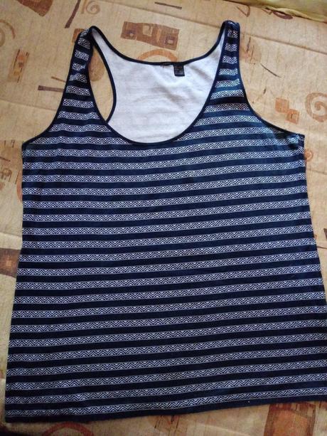 Pásikavy top 44/46, h&m,xl
