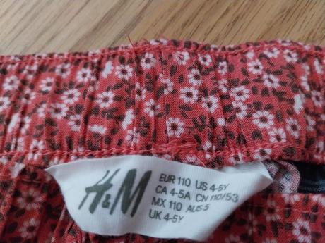 Ľahké letné nohavice, h&m,110
