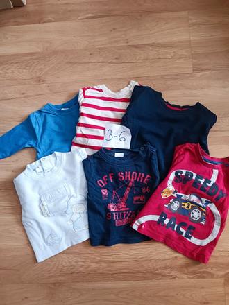 Balík tričiek 3-6, 68–80