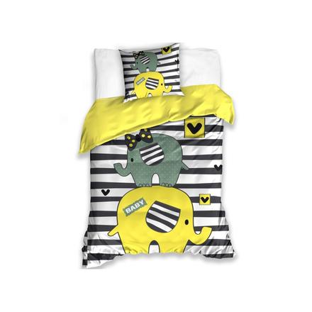 Obojstranné bavlnené obliečky sloník, šírka (cm): 140,dĺžka (cm): 200