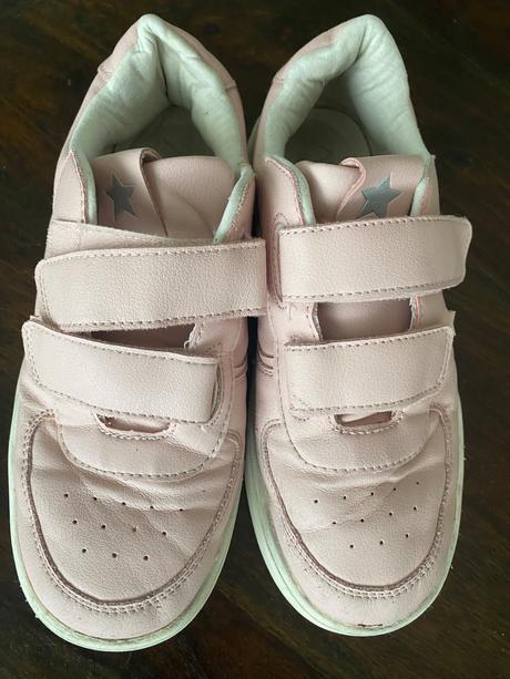 Ruzove kozene tenisky, zara,36