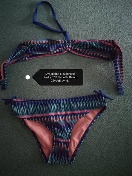 Dievčenské dvojdielne plavky., sanetta,152