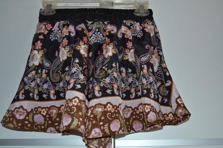 Kraťaso-sukňa z usa, s