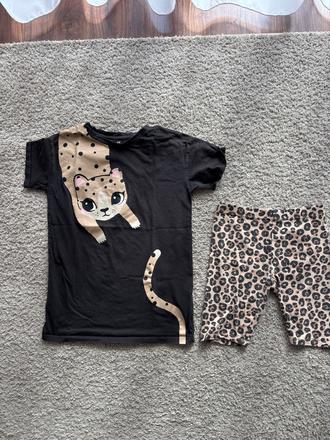 Tričko a kraťase, h&m,134