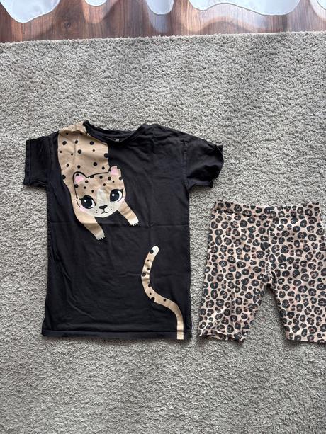Tričko a kraťase, h&m,134