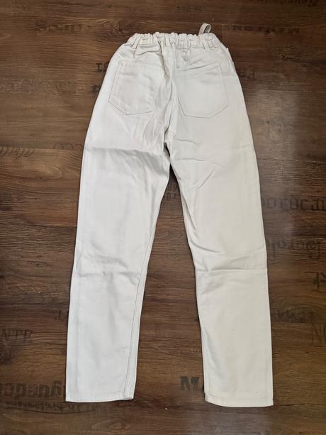 Biele rifle h&m 12-13y s reguláciou v pase, h&m,158