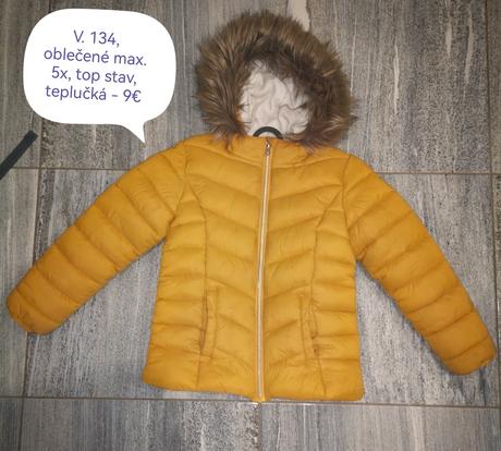 Dievčenské zimná bunda, f&f,134