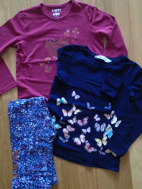Bordový kompletik, h&m,122