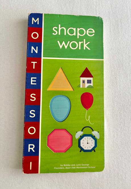 Montessori shape work kniha, 