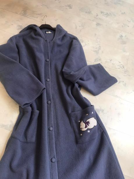 Maxi teplý flisový župan l/xl, xl