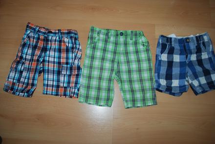 3x kárované kraťasy, v.104/110, gap,104