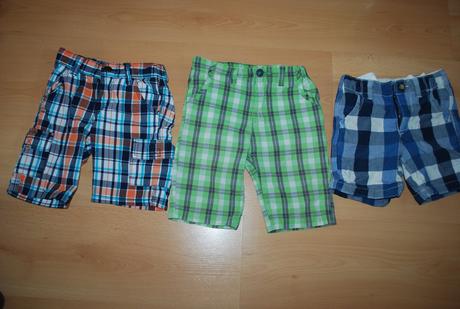 3x kárované kraťasy, v.104/110, gap,104