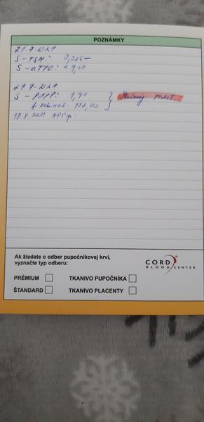 Rada ohľadom výsledkov z krvi