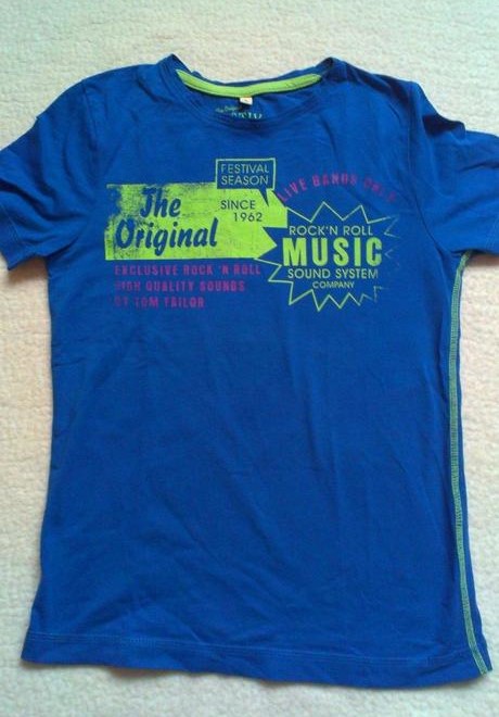 Tričko music, tom tailor,128